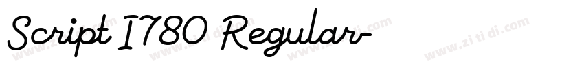 Script I780 Regular字体转换 Script I780 Regular字体转换